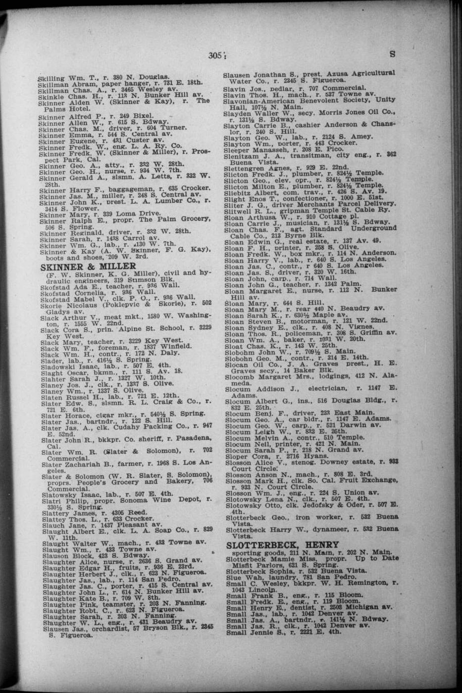 Document image missing. Admin needs to fix. 1900 Los Angeles City Directory (Los Angeles Modern Directory Co). p306 Skorie.jpg