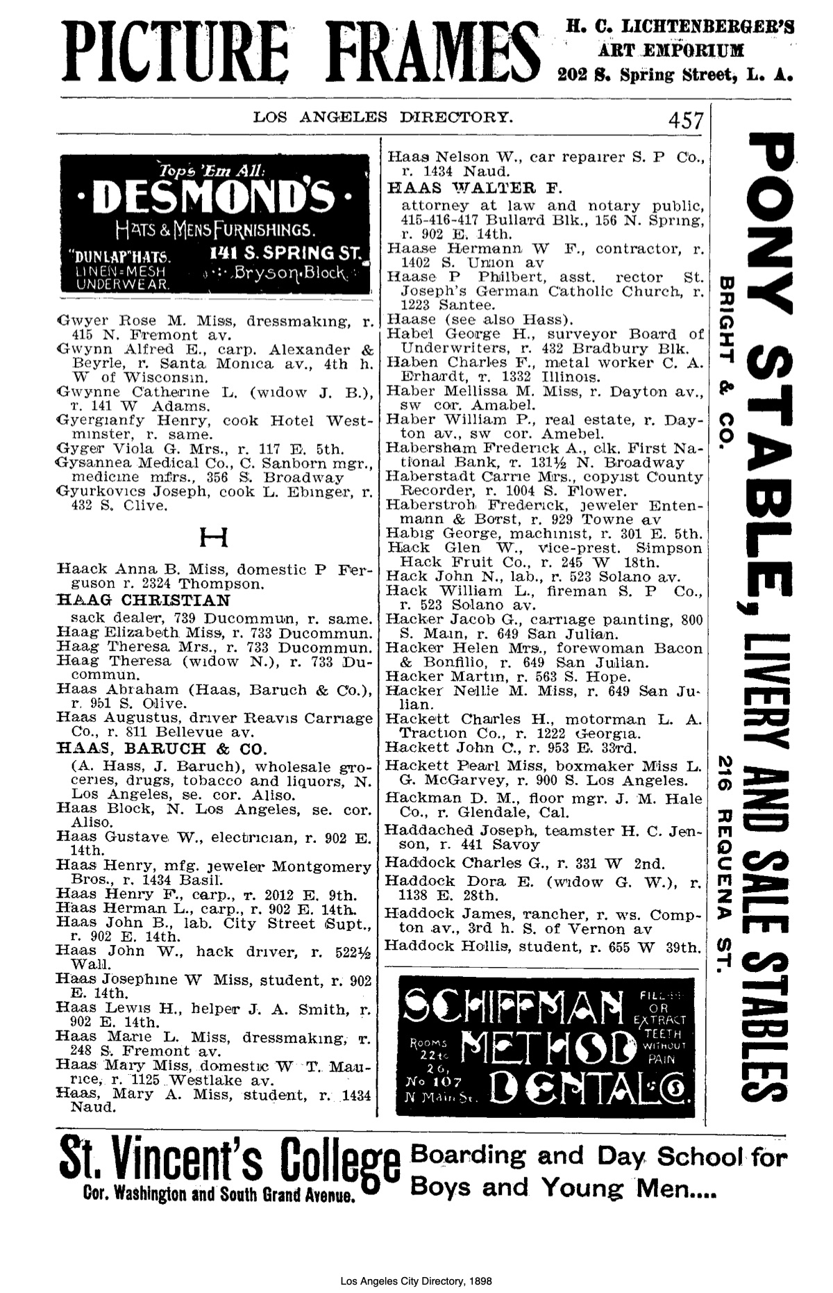 Document image missing. Admin needs to fix. 1898 Los Angeles City Directory. p457. Gyurkovics.jpg