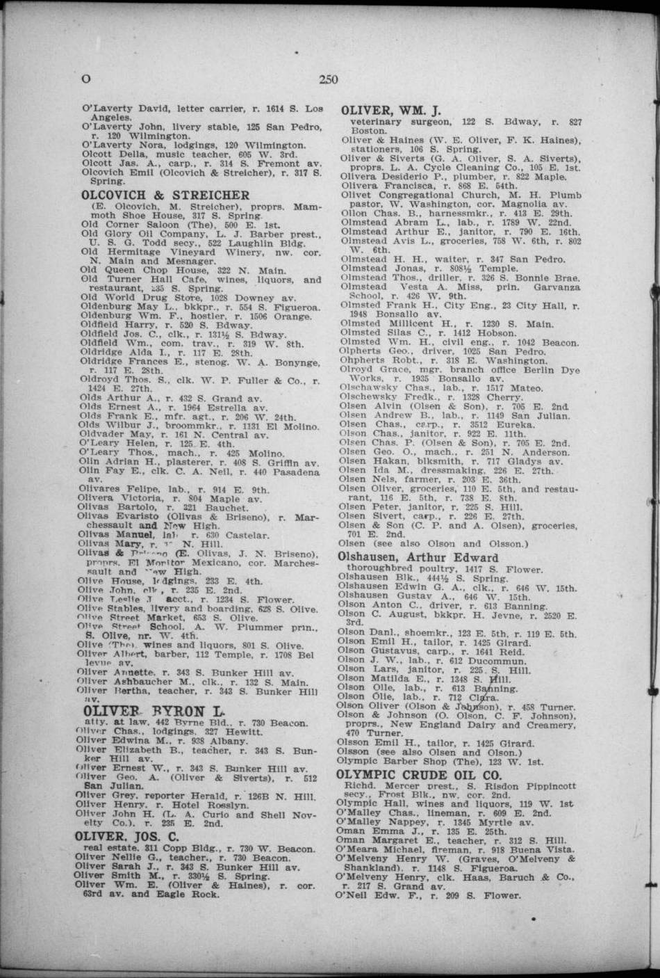 Document image missing. Admin needs to fix. 1900 Los Angeles City Directory (Los Angeles Modern Directory Co). p250 Old Queen Chop House.jpg